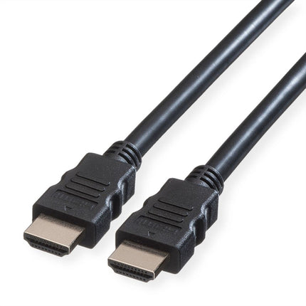 ROLINE GREEN HDMI HIGH SPEED CABLE, M/M, BLACK, 2M