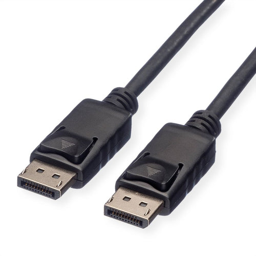 ROLINE GREEN DISPLAYPORT CABLE, DP - DP, M/M, BLACK, 1M