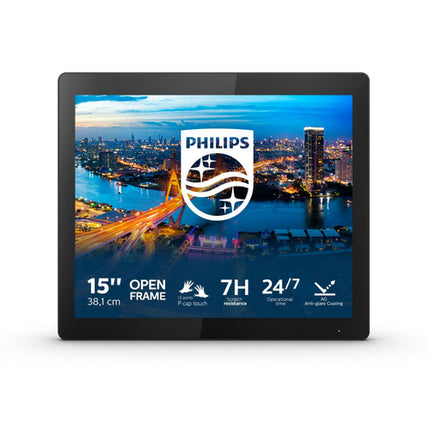 PHILIPS MONITOR OPEN FRAME 15,6 4:3 1024x768 450 CDM, IP65, 10 TOUCH, VGA/DP/DVI/HDMI, MULTIMEDIALE