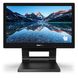 PHILIPS MONITOR TOUCH 15,6 1366x768, IP54, 1O PUNTI TOCCO, VGA/DVI/DP/HDMI, MULTIMEDIALE