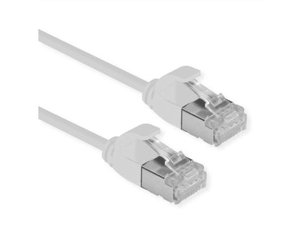 ROLINE U/FTP DATACENTER PATCHCORD CAT.6A/CLASS EA, LSOH, SLIM, GREY, 0.15M