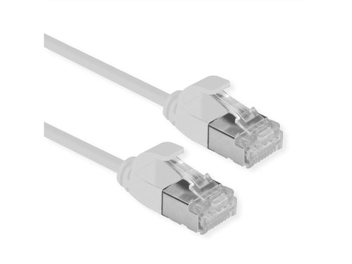 ROLINE U/FTP DATACENTER PATCHCORD CAT.6A/CLASS EA, LSOH, SLIM, GREY, 0.15M