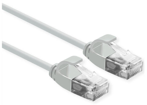 ROLINE UTP DATA CENTER PATCHCORD CAT.6A/CLASS EA, LSOH, SLIM, GREY, 0.15M