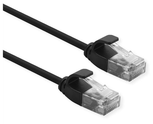 ROLINE UTP DATA CENTER PATCH CORD CAT.6A (CLASS EA) LSOH SLIM 1.5 M NERO