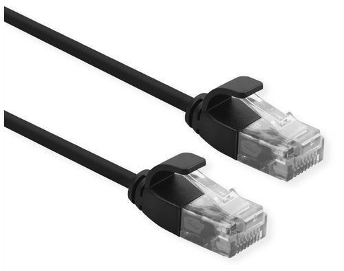 ROLINE UTP DATA CENTER PATCH CORD CAT.6A (CLASS EA) LSOH SLIM 3 M NERO