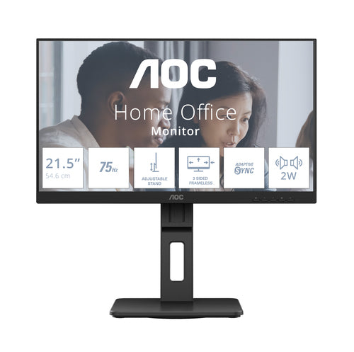 AOC MONITOR 21,5 LED VA FHD 16:9 4MS 250 CDM, PIVOT, DP/HDMI, MULTIMEDIALE