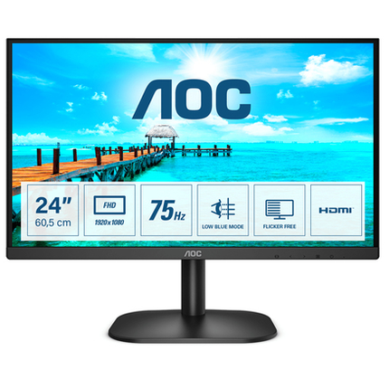 AOC MONITOR 23,8 LED VA 16:9 FHD 4MS 250 CDM,VGA/HDMI