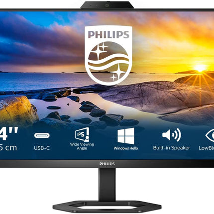 PHILIPS MONITOR 23,8 LED IPS 16:9 FHD 1MS 300 CDM, HDMI/DP, PIVOT, USB-C, WEBCAM, MULTIMEDIALE