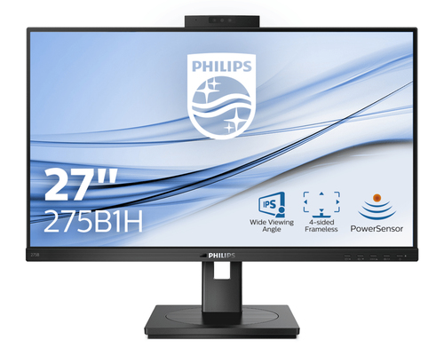 PHILIPS MONITOR 27 LED IPS 16:9 2K 4MS 300 CDM, WEBCAM DVI/DP/HDMI, PIVOT, MULTIMEDIALE