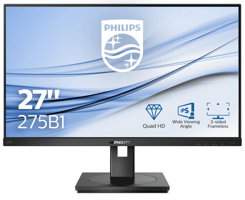 PHILIPS MONITOR 27 LED IPS 16:9 QHD 300 CDM 4MS PIVOT DVI/DP/HDMI, MULTIMEDIALE