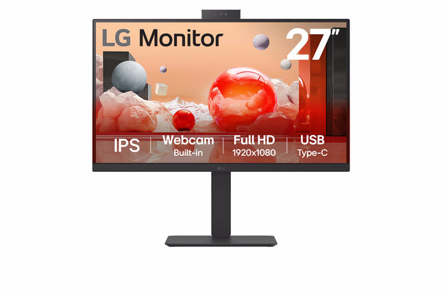 LG MONITOR 27 LED IPS 100Hz 16:9 FHD 5ms 250 CDM, WEBCAM, PIVOT, USB-C DOCK, DP/HDMI, MULTIMEDIALE