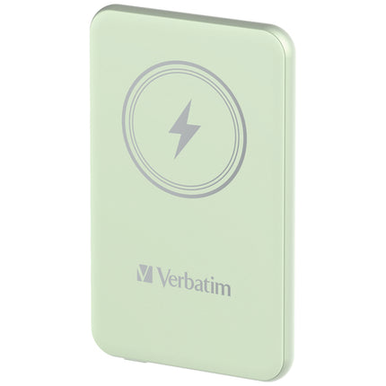 VERBATIM POWER BANK WIRELESS MAGNETICO 5000 mAh VERDE