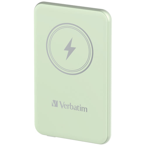 VERBATIM POWER BANK WIRELESS MAGNETICO 5000 mAh VERDE