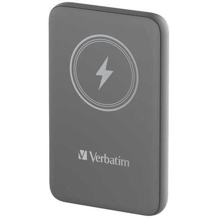 VERBATIM POWER BANK 10000 CHARGENGO MAGNETICA WIRELESS, GRIGIA