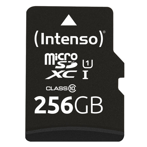 INTENSO MEMORY CARD MICRO SD 256GB UHS-I PREMIUM Up to 90 Mb/s