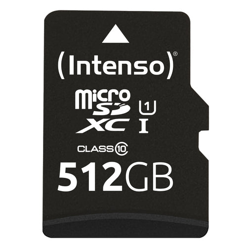 INTENSO MEMORY CARD MICRO SD 512GB UHS-I PREMIUM Up to 90 Mb/s