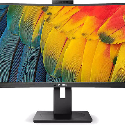 PHILIPS MONITOR CURVO 34 LED VA ULTRA WIDE 3440X1440 21:9 4MS 350 CDM, USB-C DOCK, WEBCAM, REG ALTEZ, MULTIMEDIALE