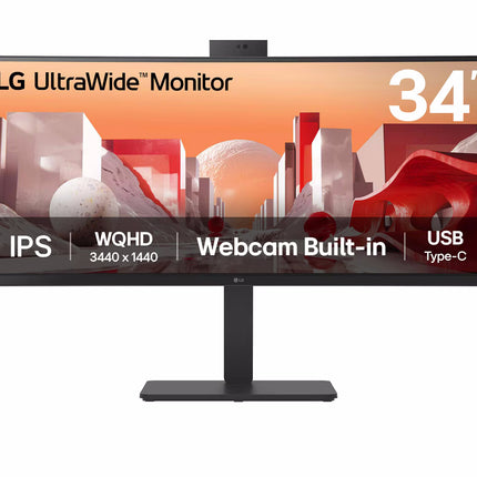 LG MONITOR CURVO 34 LED IPS 21:9 3440 x 1440 5ms 300 CDM, WEBCAM, REG ALTEZZA, USB-C DOCK, DP/HDMI