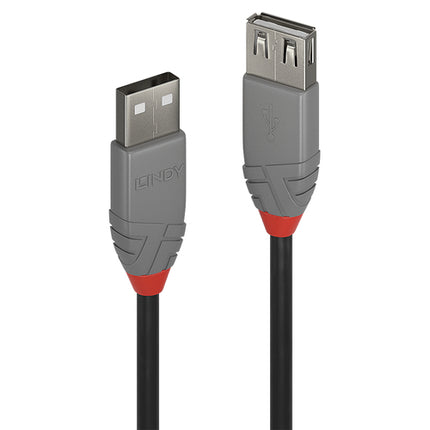 LINDY 2M USB 2.0 KABEL AM/AF ANTHRA