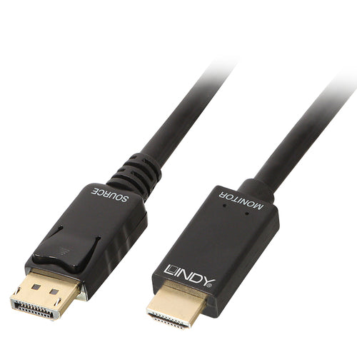 LINDY CAVO DISPLAYPORT/HDMI 4K30 (DP: PASSIVO) 0,5