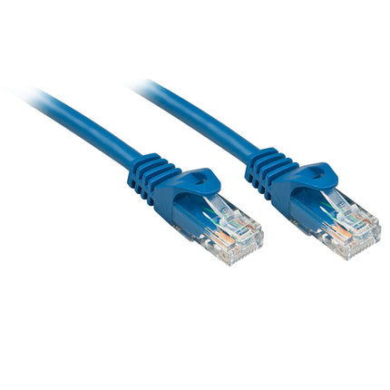 LINDY CAVO DI RETE CAT. 6U/UTP BASIC CONNETTORE RJ45 NON SCHERMATO GUAINA IN PVC 0.3 MT BLU