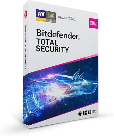 Bitdefender Total Security 2024 - 3 Dispositivi 1 Anno con VPN inclusa