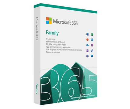 MICROSOFT 365 FAMILY ITA SUBS 1 YR 6 USER 5 DEVICE