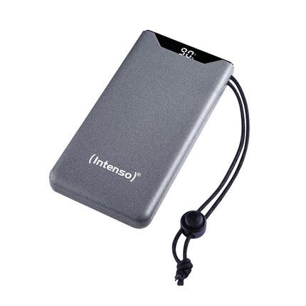 INTENSO POWER BANK  F10000, PD, QUALCOMM QUICK CHARGE 3.0, DIGITAL PERCENTAGE DISPLAY, GRIGIO