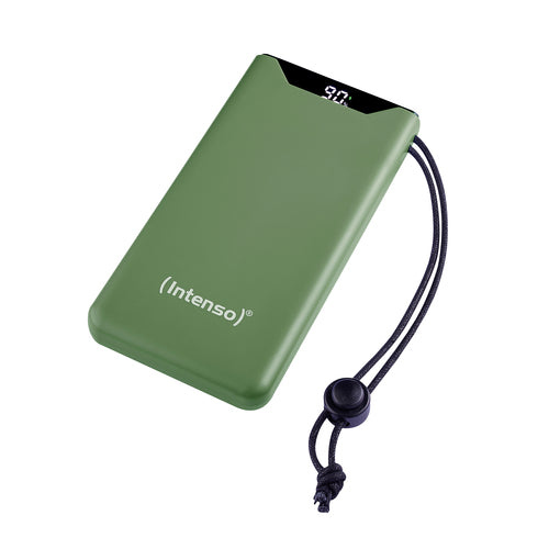 INTENSO POWER BANK  F10000, PD, QUALCOMM QUICK CHARGE 3.0, DIGITAL PERCENTAGE DISPLAY, VERDE