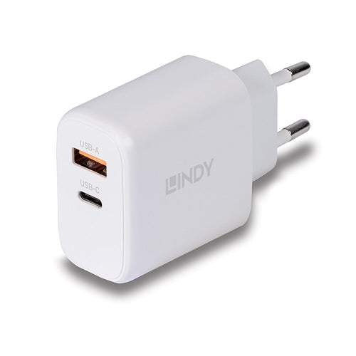 LINDY ALIMENTATORE GAN USB TIPO A  C, 65W