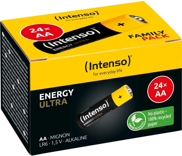 INTENSO BATTERIE ALCALINE ENERGY ULTRA AA LR6 24PCS PAPER BOX