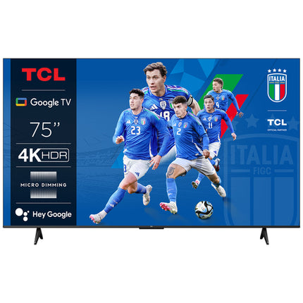 TCL SMART E GOOGLE TV 75&#34; 4K UHD DARK SILVER