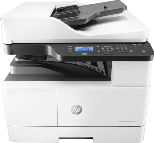 HP MULTIF. LASER A3 B/N, LASERJET M443NDA, 24PPM, ADF, USB/LAN, 3 IN 1