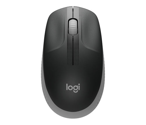 LOGITECH MOUSE WIRELESS M190 FULL-SIZE, OTTICO, USB, GRIGIO