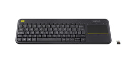 LOGITECH KEYBOARD TASTIERA QWERTY ITALIANA WIRELESS k400 PLUS NERA 0 PLUS BLACK