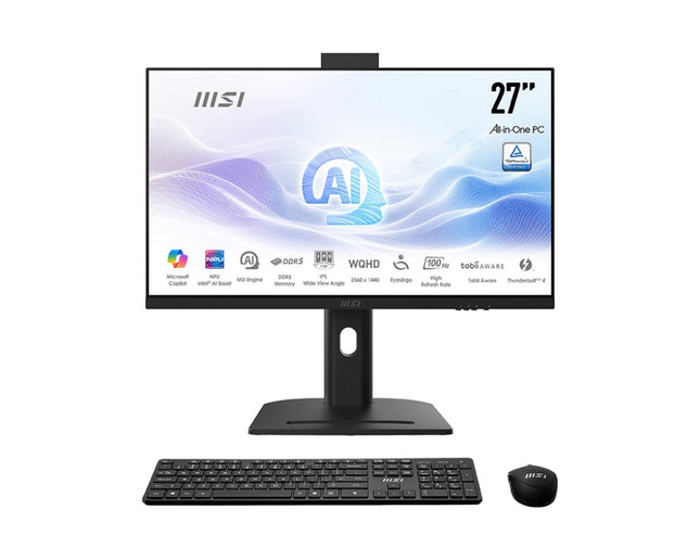 MSI PC AIO 27&#34; WQHD BLACK Ultra 7 155U 32GB 1T SSD WIN 11 PRO