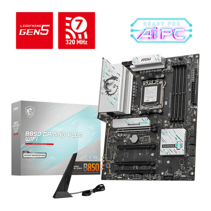 MSI MB AMD B850 GAMING PLUS WIFI, ATX, AM5, DDR5, 1PCI-Ex16, 1PCI-Ex4, 2PCI-Ex1, 4SATA3