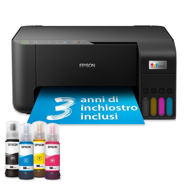 EPSON MULTIF. INK A4 COLORE, ECOTANK ET-2860, 33PPM, USB/WIFI, 3 IN 1