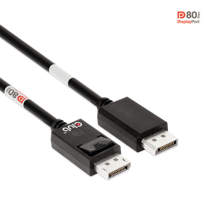 CLUB3D CAVO DISPLAYPORT 2.1 BI-DIRECTIONAL VESA DP80 4K120Hz, 8K60Hz or 10K30Hz M/M 1.2m/3.94ft