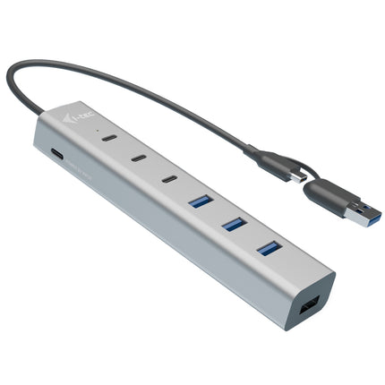 I-TEC USB-C/USB-A CHARGING METAL HUB 7 PORT (3X USB-C, 4X USB-A)