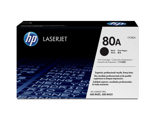 HP TONER NERO PER M401/M425 2700PAG, 80A