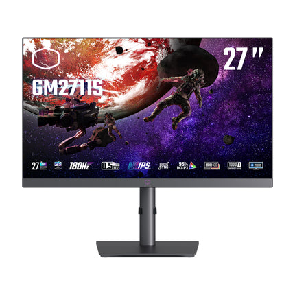 COOLER MASTER MONITOR GAMING 27 LED IPS 16:9 QHD 0,5 MS 180HZ, PIVOT, DP/HDMI, MULTIMEDIALE, GM2711S