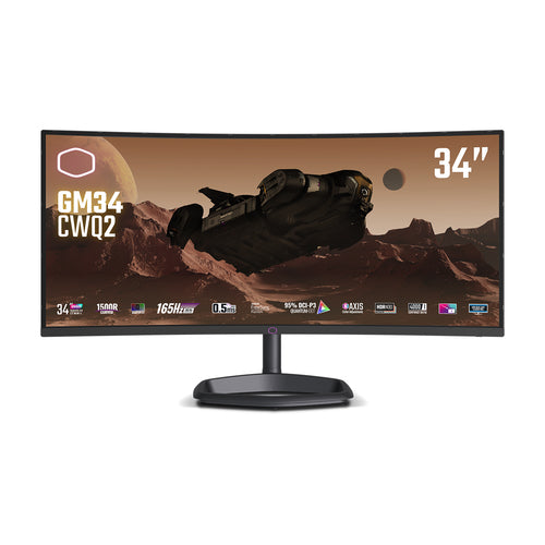 COOLER MASTER MONITOR GAMING CURVO 34 LED VA 21:9 UWQHD 180HZ, 320 CDM, 1500R, USB-C DOCK, DP/HDMI, MULTIMEDIALE, GM34-CWQ2