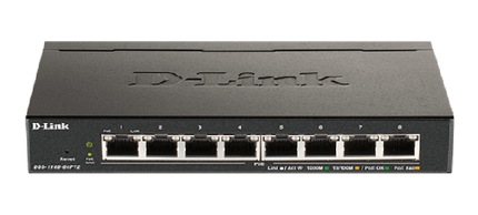 D-LINK SWITCH 8 PORTE GIGABIT POE SMART MANAGED