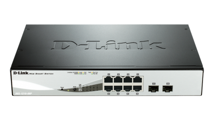 D-LINK SWITCH 8 PORTE GIGABIT POE + 2 PORTE SFP SMART MANAGED