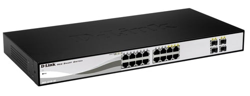 D-LINK SWITCH 16 PORTE GIGABIT 4 COMBO 1000BASET/SFP RACK MONTABILE