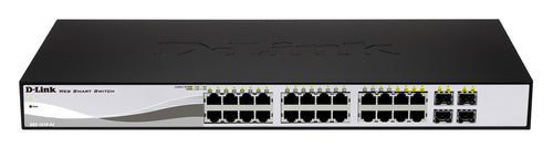 D-LINK SWITCH 28 PORTE GIGABIT DI CUI 24 POE + 4 PORTE SFP SMART MANAGED