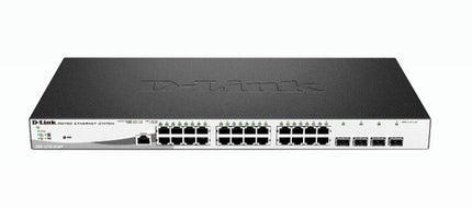 D-LINK SWITCH 24 PORTE GIGABIT POE + 4 PORTE SFP JUMBO FRAME 370W