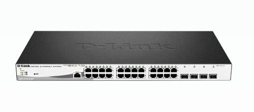 D-LINK SWITCH 24 PORTE GIGABIT POE + 4 PORTE SFP JUMBO FRAME 370W