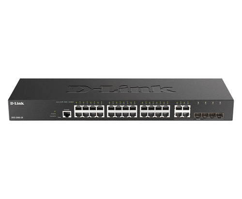 D-LINK SWITCH 24 PORTE GIGABIT MANAGED PLUS 4 COMBO 1000BASET/SFP